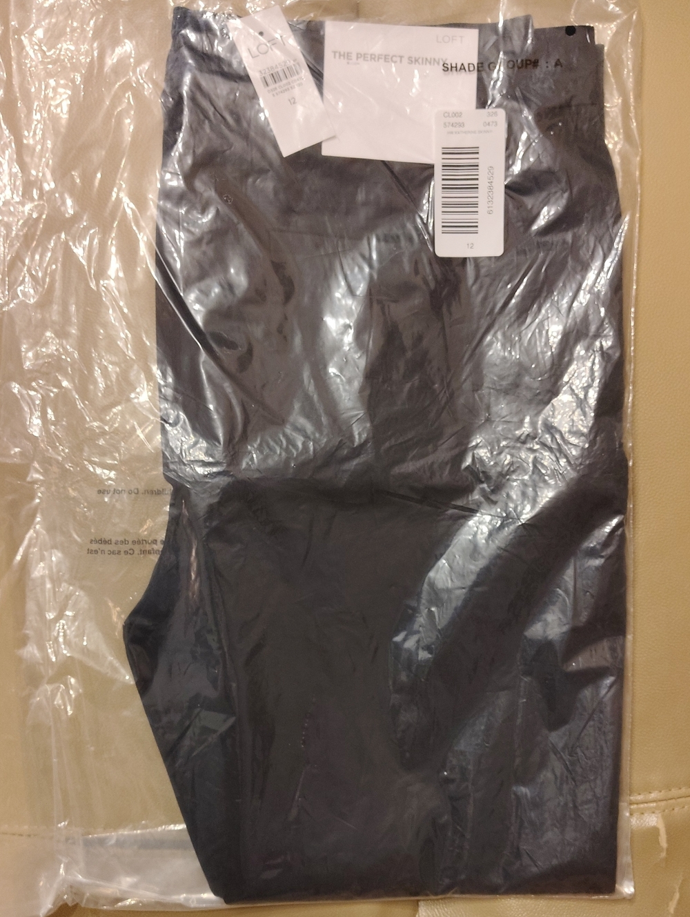 NWT LOFT THE PERFECT KATHERINE SKINNY  PANTS NAVY 12